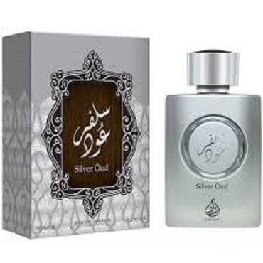 Lattafa  Asdaaf Silver Oud EDP 100ml Perfume For Men - Thescentsstore